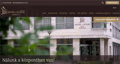 Desktop Screenshot of hotellycium.hu